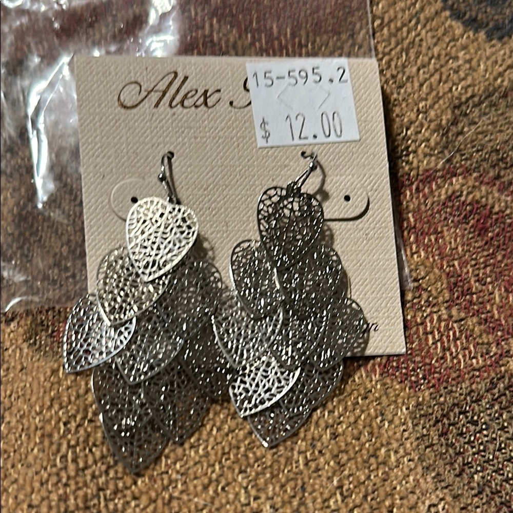 Alex Ryan Silver Heart Earrings